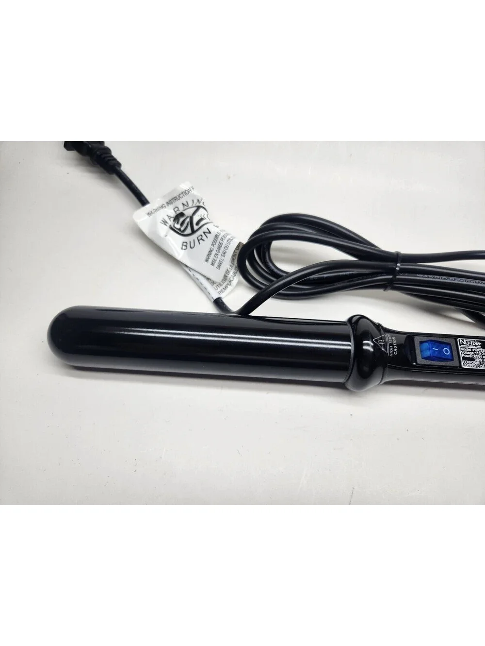 Nutika Professional 32mm Vortex Curling Wand Black HBO25U  **OPEN BOX**